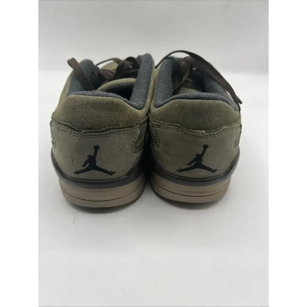 Air Jordan Flight Court Olive Khaki Suede Trainers - US 10.5 Men’s HF3255-202